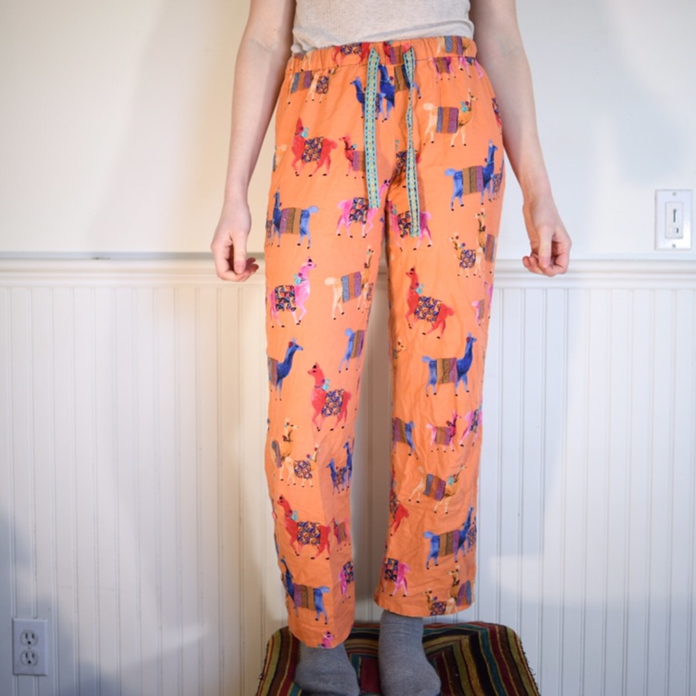 Anthropologie Llama Pajama Pants